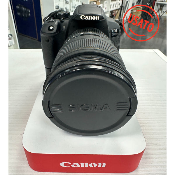 Canon EOS 700D (24.643scatti) + Sigma 24-70 F2.8 EX DG Macro Usato Canon EOS 700D (24.643scatti) + Sigma 24-70 F2.8 EX DG Macro Usato
